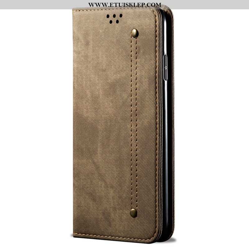 Etui Na Telefon do Samsung Galaxy M52 5G Etui Folio Tkanina Dżinsowa